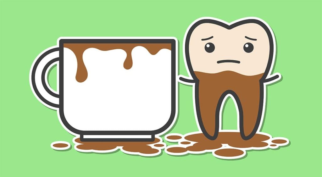 Dental Stains Teeth With Coffee