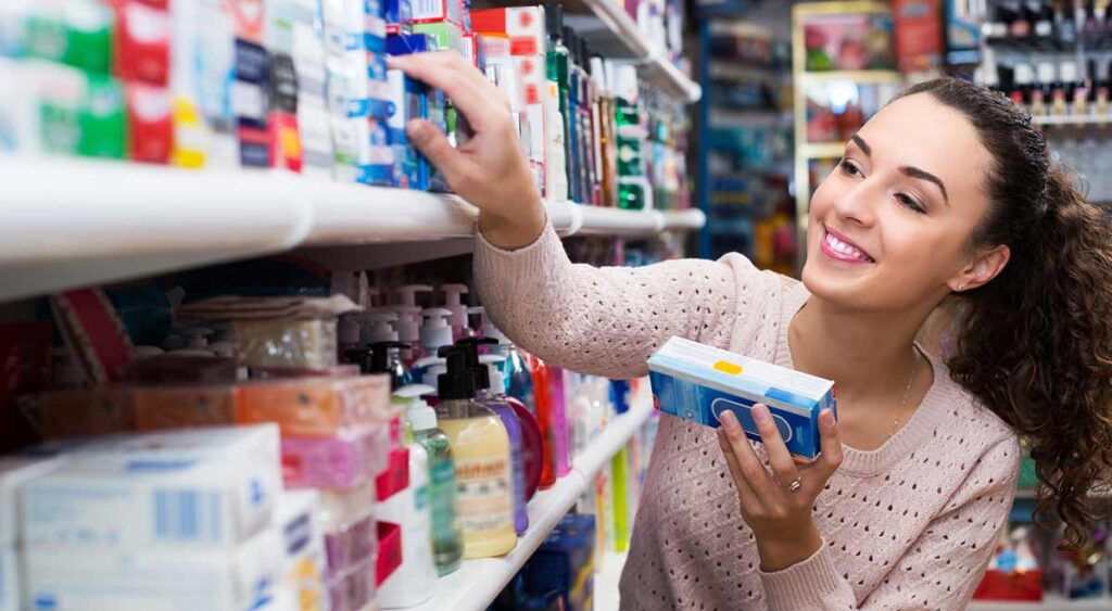 Tooth Whitening Safety Lady Shopping